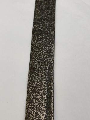 Lot 1055 - A Burmese dha sword, 19th century, the black...