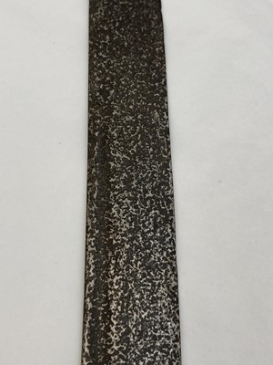 Lot 1055 - A Burmese dha sword, 19th century, the black...