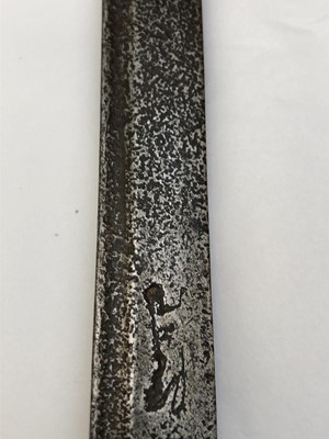 Lot 1055 - A Burmese dha sword, 19th century, the black...