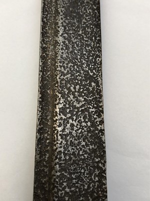 Lot 1055 - A Burmese dha sword, 19th century, the black...
