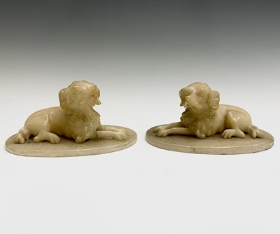 Lot 93 - A pair of late 19th century alabaster carvings...