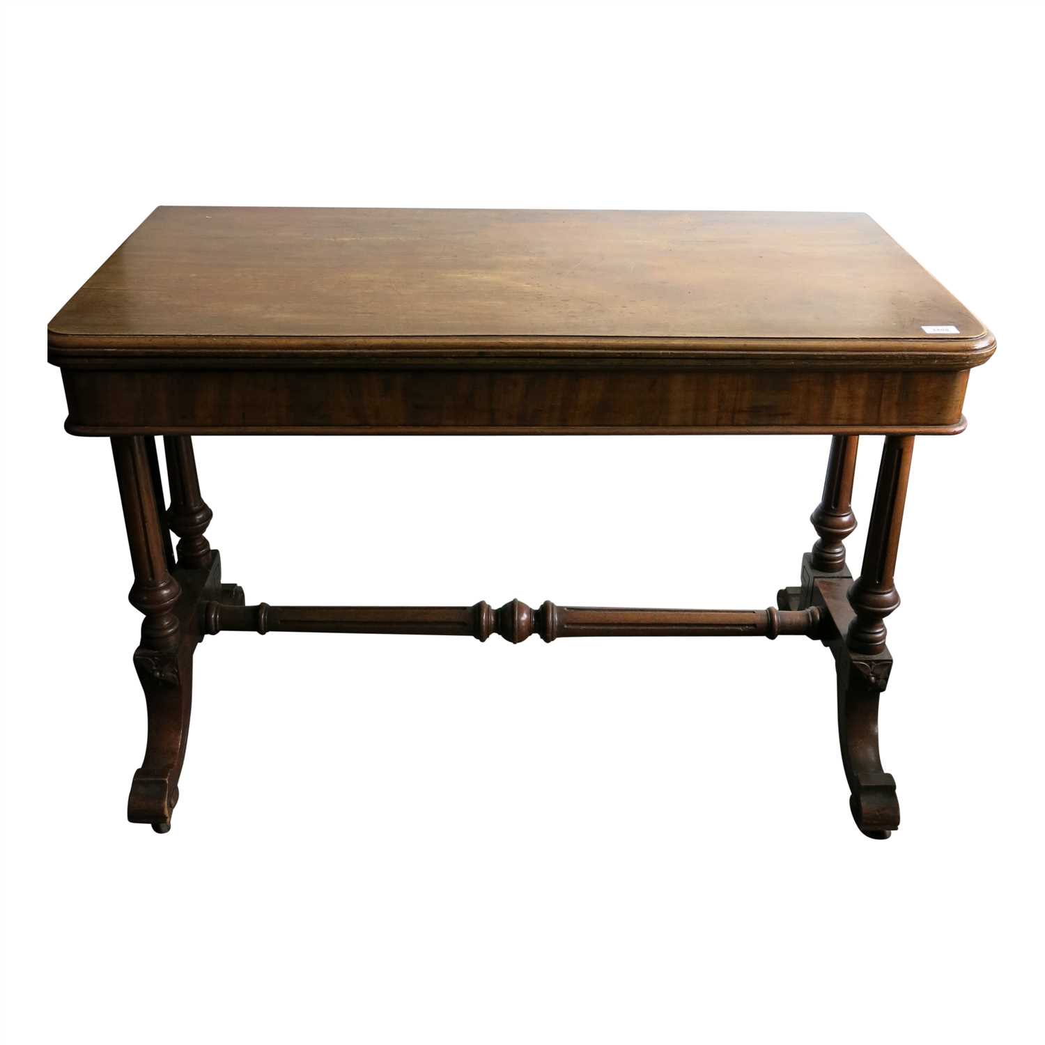 Lot 3408 A Victorian mahogany card table, height