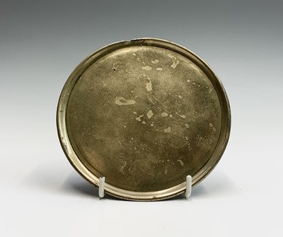 Lot 344 - A Chinese bronze incense tray, the base cast...