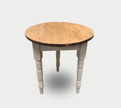Lot 4 - A Cornish pine cricket table, circa 1900, the...