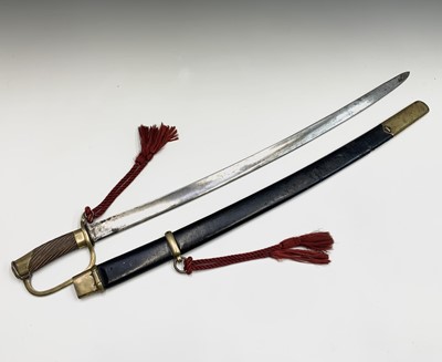 Lot 243 - A 19th century European sword, with a slightly...