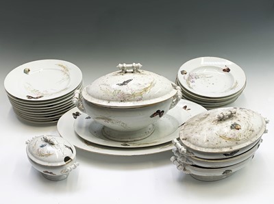 Lot 1033 - A Limoges dinner service, circa 1900,...