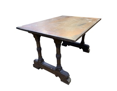 Lot 3157 - An Arts and Crafts oak low centre table, early...