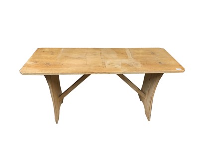 Lot 3169 - A pine low occasional table, with solid shaped...