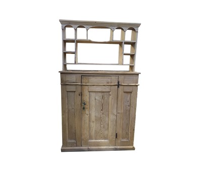 Lot 3172 - A Victorian pine cupboard, with a single door...