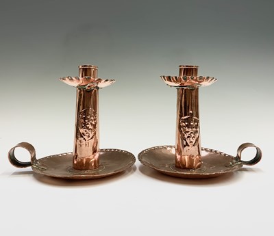 Lot 309 - A pair of Cornish Arts and Crafts copper...