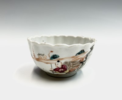 Lot 223 - A Chinese porcelain tea bowl, 18th century,...