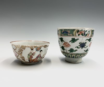 Lot 224 - A Chinese porcelain tea bowl, 18th century,...