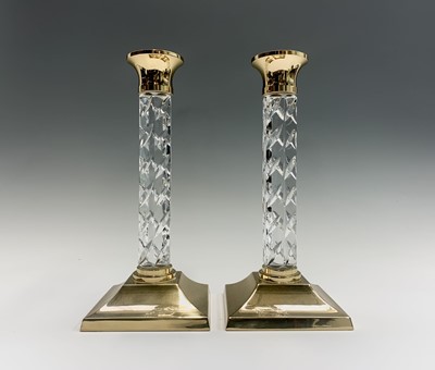 Lot 1050 - A pair of Waterford Crystal cut glass and...