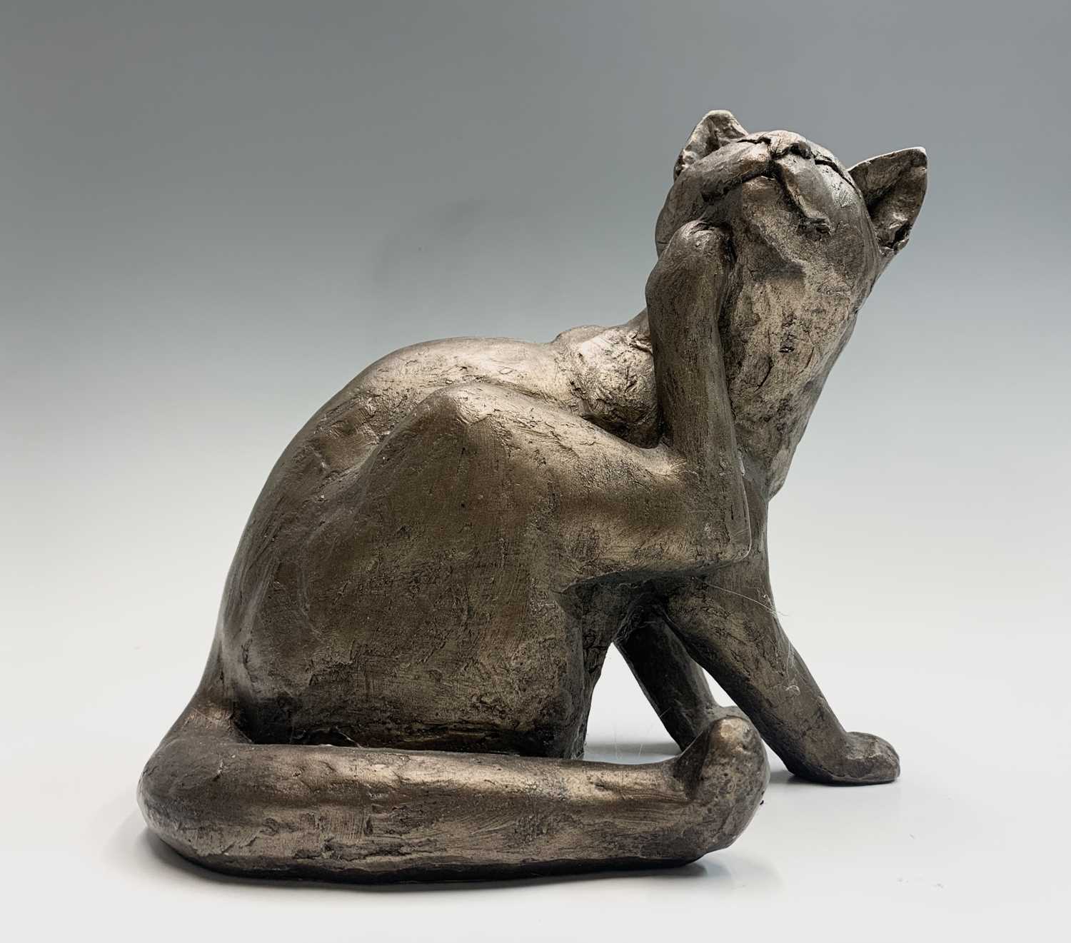 Lot 342 - Two Frith Sculptures, bronzed cats modelled