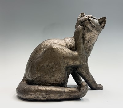 Lot 342 - Two Frith Sculptures, bronzed cats modelled by...