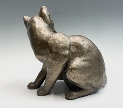 Lot 342 - Two Frith Sculptures, bronzed cats modelled by...