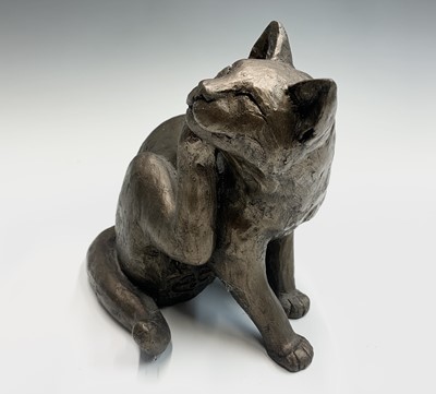 Lot 342 - Two Frith Sculptures, bronzed cats modelled by...