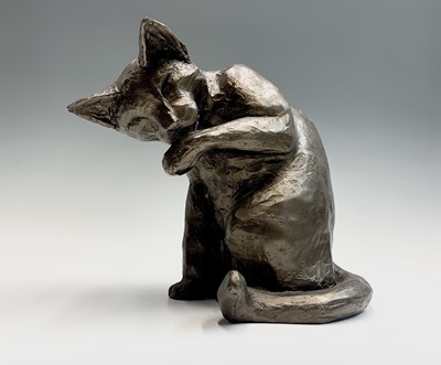 Lot 342 - Two Frith Sculptures, bronzed cats modelled by...