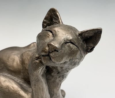 Lot 342 - Two Frith Sculptures, bronzed cats modelled by...