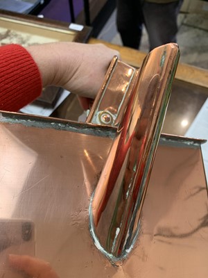Lot 239 - An Unusual copper ship's kettle, late 19th...