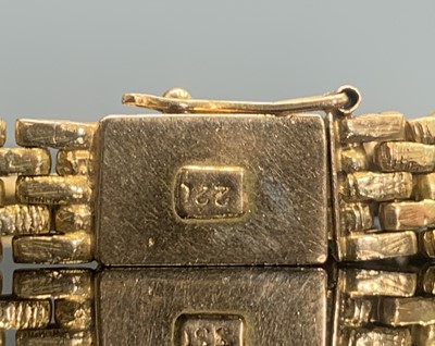 Lot 263 - A 22ct gold bracelet 28.9gm Length 20.5cm