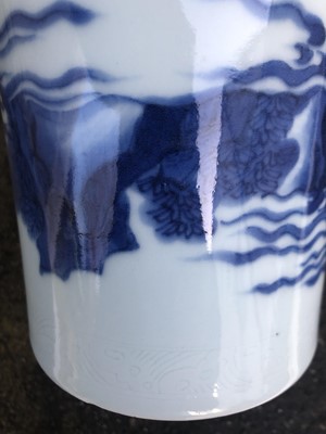 Lot 43 - A Chinese blue and white porcelain...