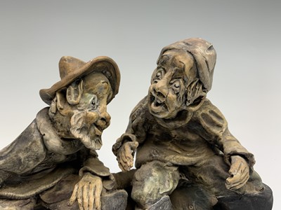 Lot 1062 - A Norman Underhill pottery figure group...