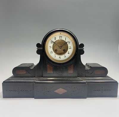 Lot 2924 - A Victorian ebonised wood and simulated marble...