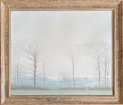 Lot 38 - John MILLER (1931-2002) Hazy Winter Landscape...