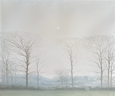 Lot 38 - John MILLER (1931-2002) Hazy Winter Landscape...