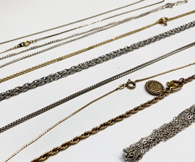 Lot 241 - Silver chains etc.
