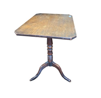 Lot 3209 - A 19th century mahogany tilt top wine table,...