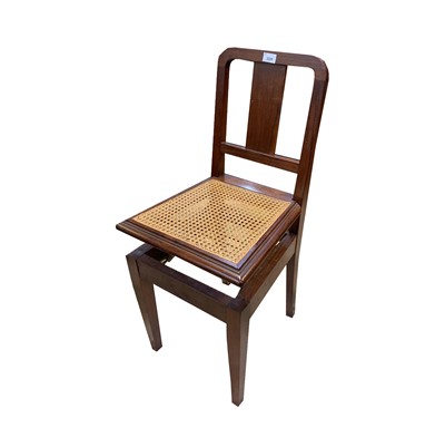 Lot 3220 - An unusual rosewood adjustable side chair, the...