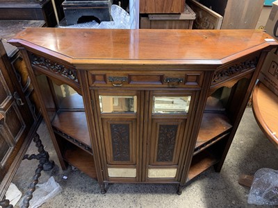 Lot 3221 - A late Victorian walnut side cabinet, stamped...