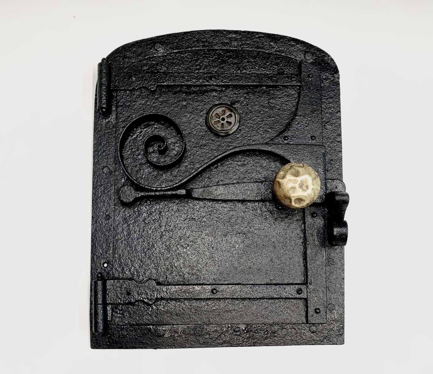 Lot 471 - A 19th century wrought iron Cornish range door,...