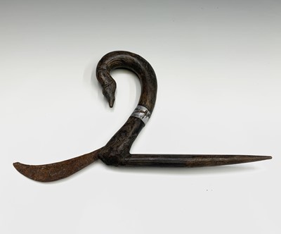 Lot 263 - Four assorted Chinese provincial rice scythes,...