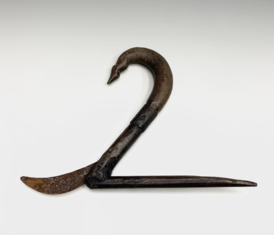 Lot 263 - Four assorted Chinese provincial rice scythes,...