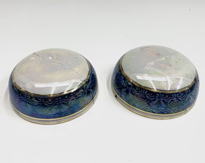 Lot 1092 - A pair of Adderley's pottery 'Mandarin'...