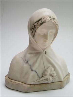 Lot 50 - A late19th/early 20th century carved marble...