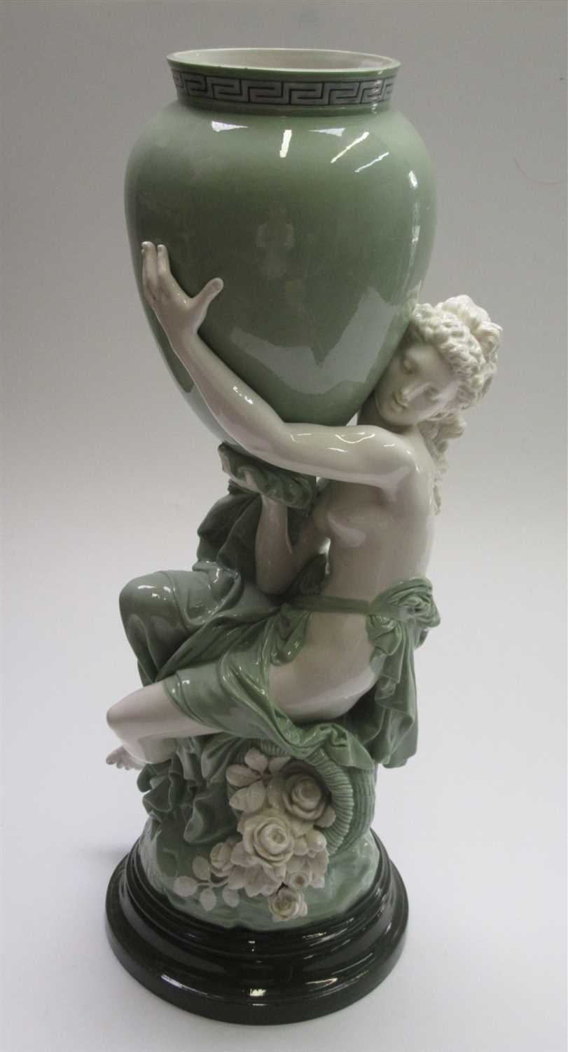 Lot 945 - A late 19th century Minton glazed parian and...