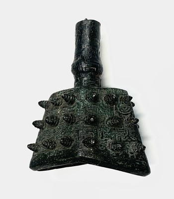 Lot 287 - A Chinese bronze 'archaic style' bell, height...