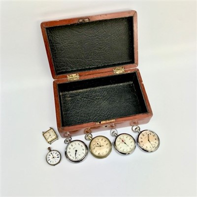 Lot 2598 - A War Department Recta pocket watch, a Smiths...