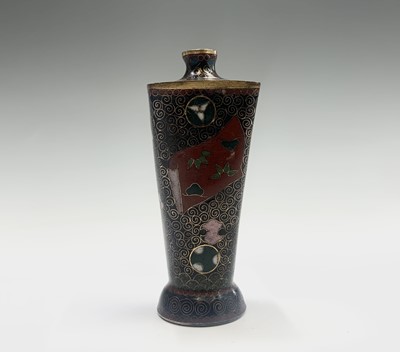 Lot 294 - A Japanese miniature cloisonne vase, early...