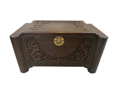 Lot 283 - A Chinese camphor wood chest, circa 1930's,...