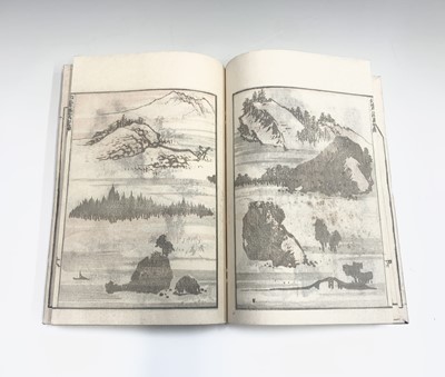 Lot 69 - Three Japanese books containing prints and...