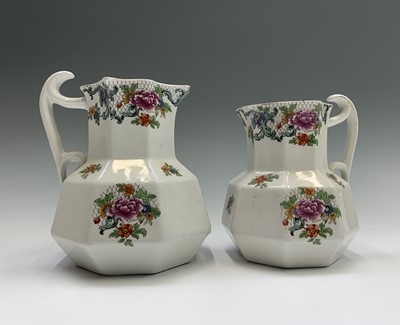 Lot 1065 - Two Mason's ironstone jugs, circa 1900, height...