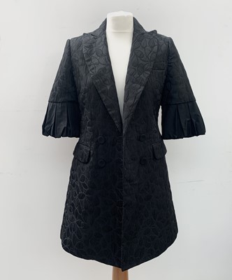 Lot 2850 - Black velvet bolero size 12 and a black, 3/4...