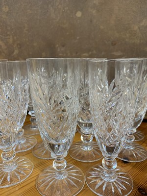 Lot 13 - A good collection of etched glass and cut glass.