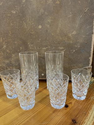Lot 13 - A good collection of etched glass and cut glass.