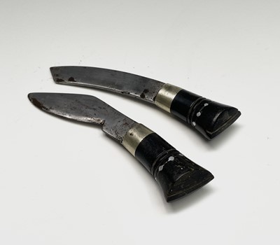 Lot 1031 - A 20th century Indian made Kukri, the curved...